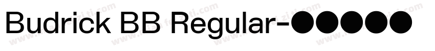 Budrick BB Regular字体转换